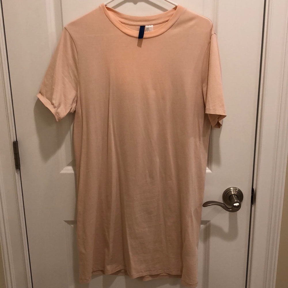 H&M Pink Long Line T-Shirt